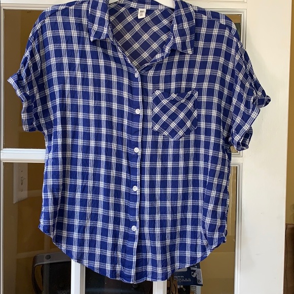 bp Tops - BP plaid button up